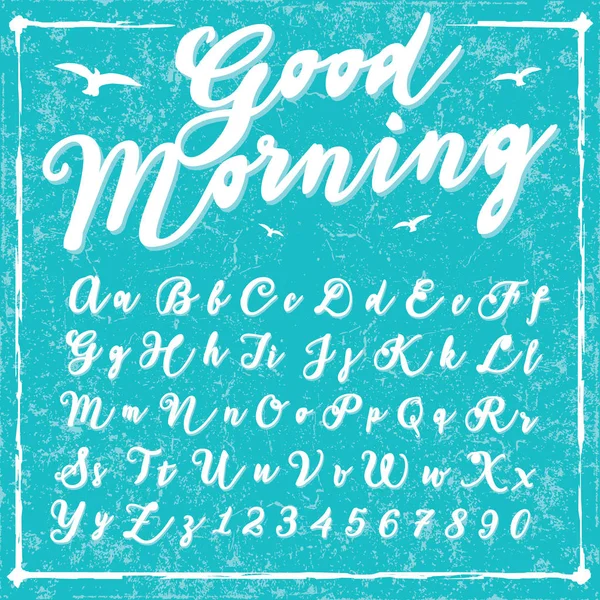 Schrift Handschrift - Guten Morgen — Stockvektor