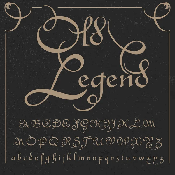 Old Legend - fonte artisanale — Image vectorielle