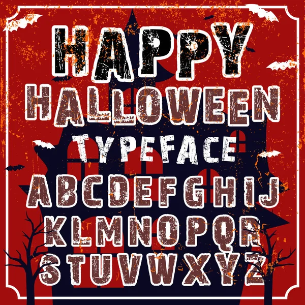 Tipo de letra Feliz Halloween — Archivo Imágenes Vectoriales