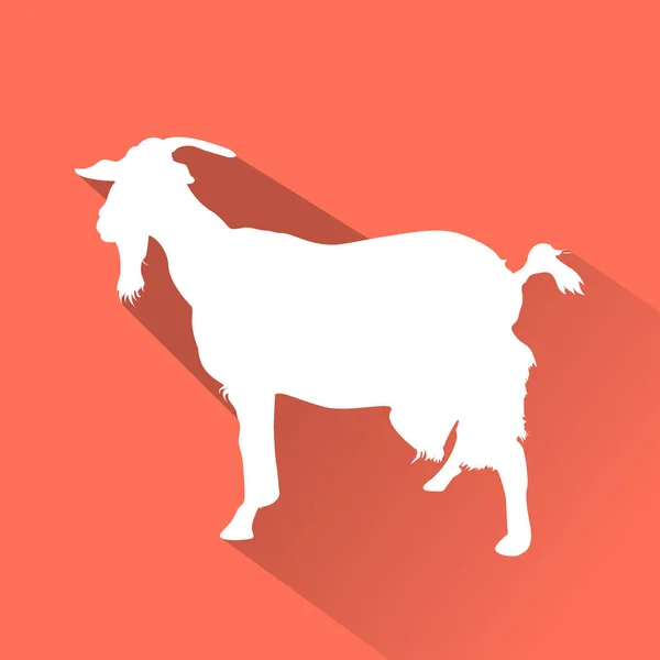 Goat Flat icon — Stock Vector