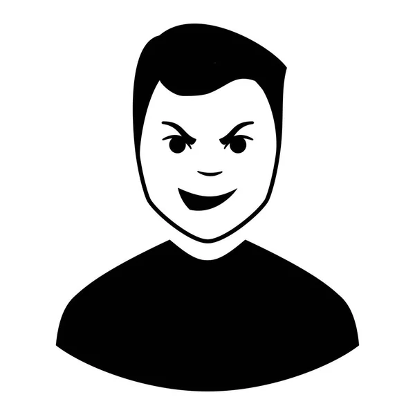 Avatar avec expression faciale — Image vectorielle