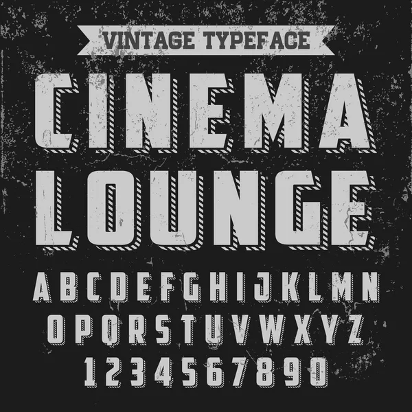 Vintage yazı - sinema salonu