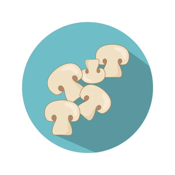 Cogumelos brancos maduros —  Vetores de Stock