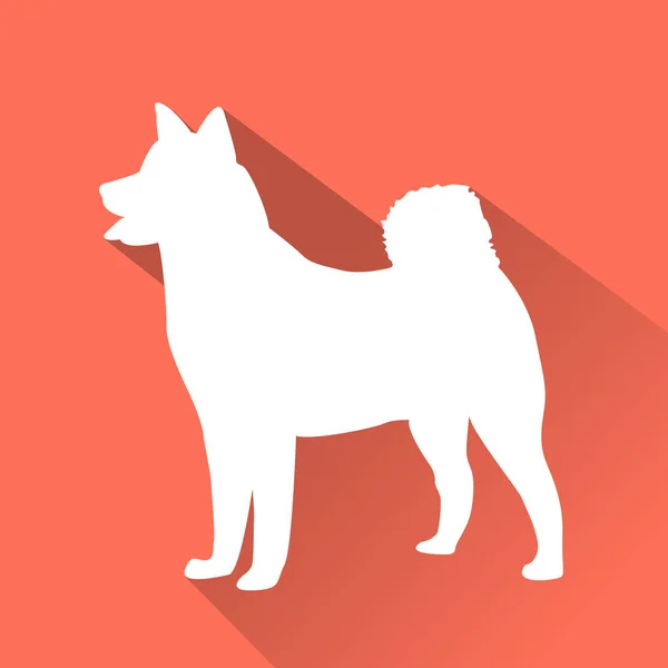 Kutya lapos ikon — Stock Vector