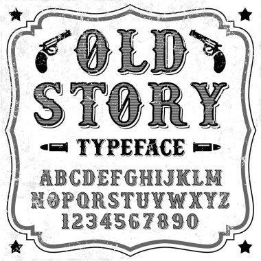 Vintage yazı tipi