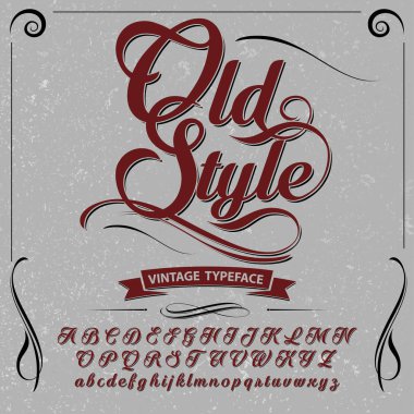 Vintage yazı tipi