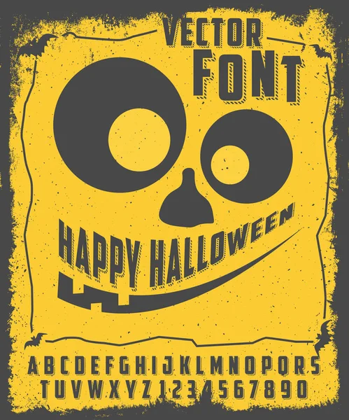 Tipo de letra Feliz Halloween — Archivo Imágenes Vectoriales