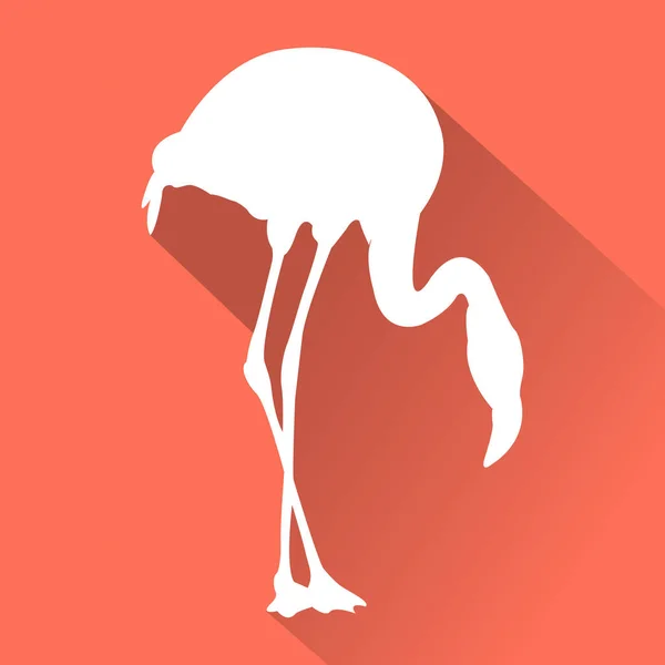 Flamingo Flat icon — Stock Vector