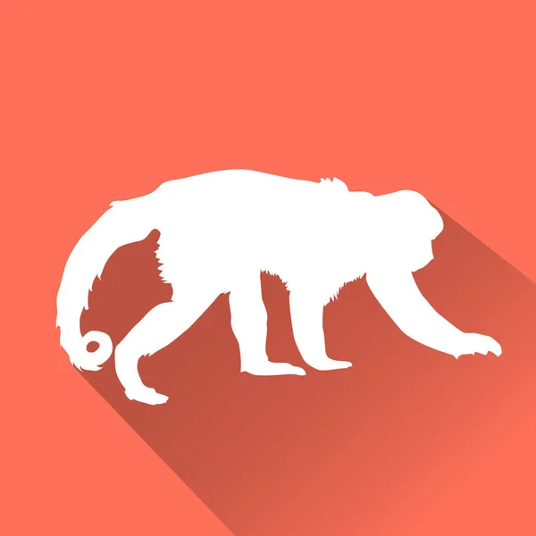 Monkey Flat icon — Stock Vector