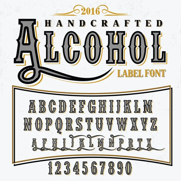 Tipografia do álcool vintage — Vetor de Stock