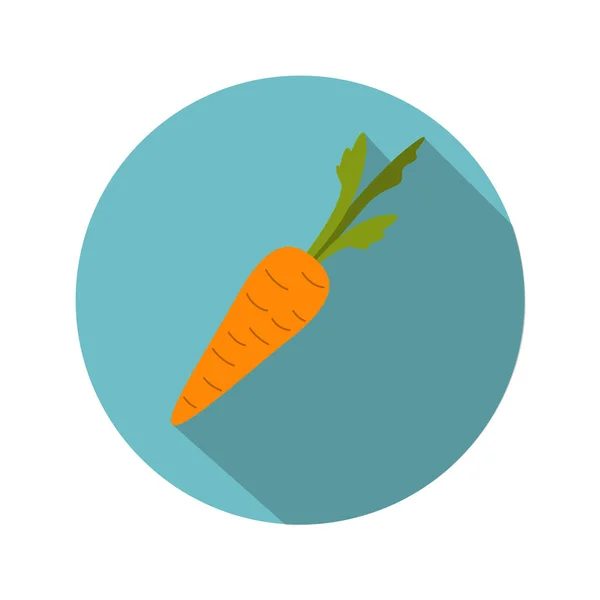 Ícone plano de cenoura —  Vetores de Stock