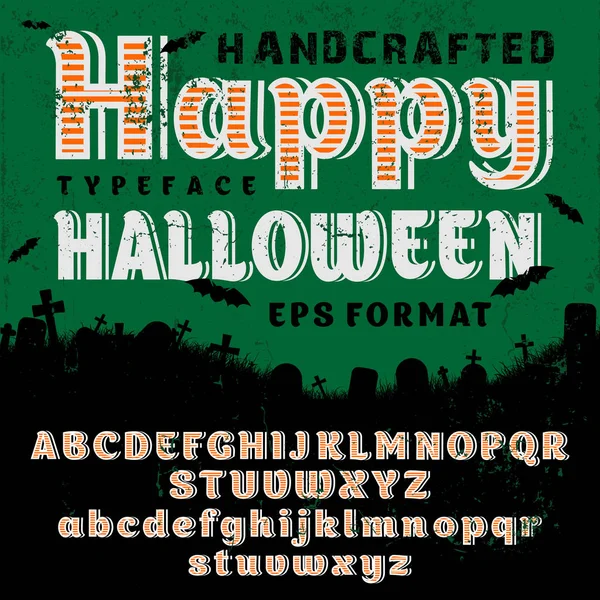 Happy Halloween lettertype — Stockvector