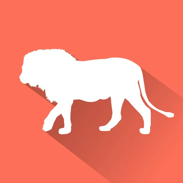 Lion Flat icon — Vector de stoc