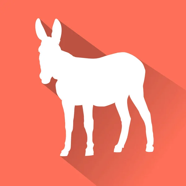 Donkey Flat icon — Stock Vector