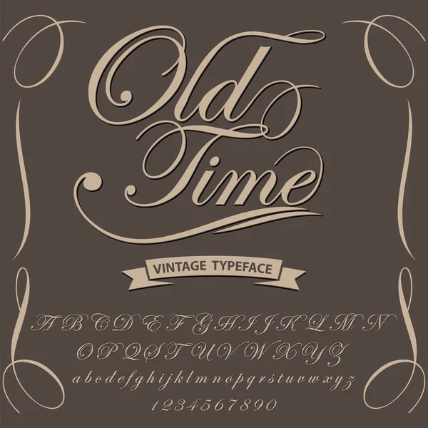 Vintage lettertype — Stockvector