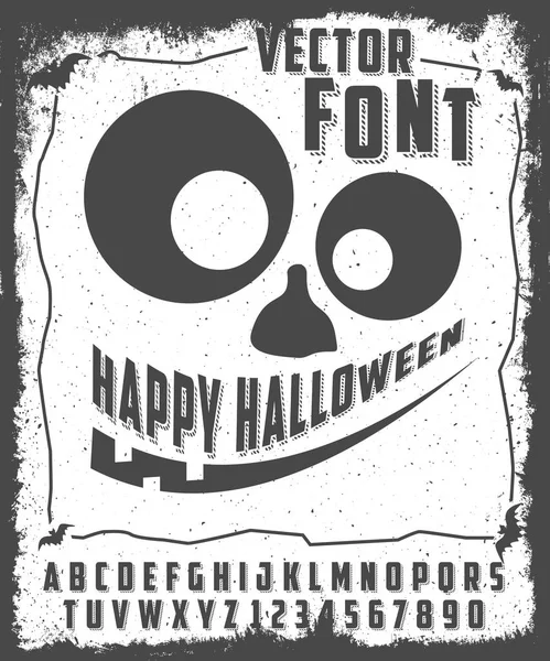 Tipo de letra Feliz Halloween — Vector de stock