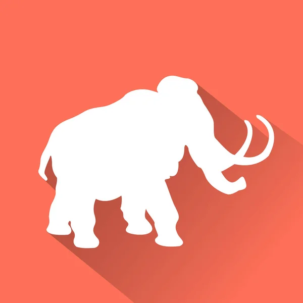 Иконка mammoth Flat — стоковый вектор