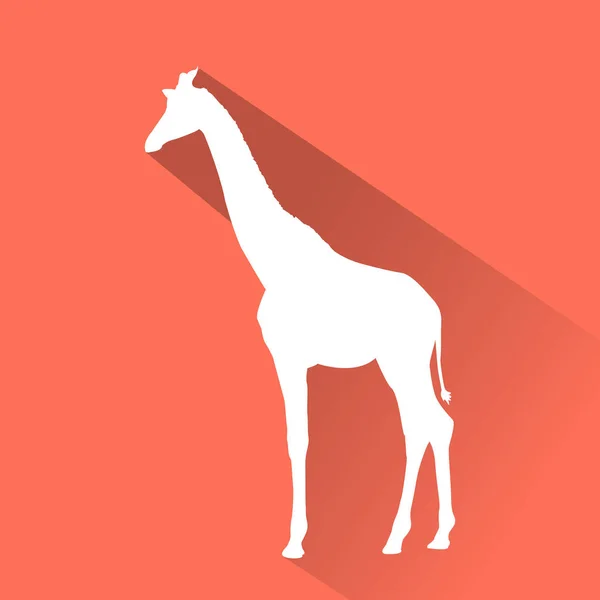 长颈鹿平面图标 — 图库矢量图片