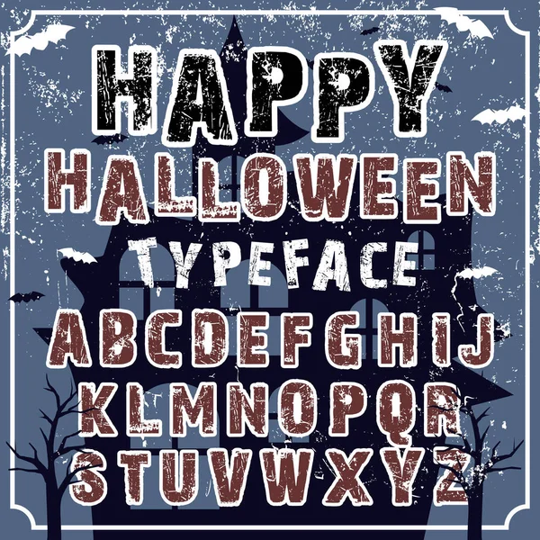 Tipo de letra Feliz Halloween — Archivo Imágenes Vectoriales