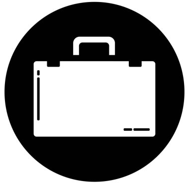 Evrak Çantası Düz Simgesi