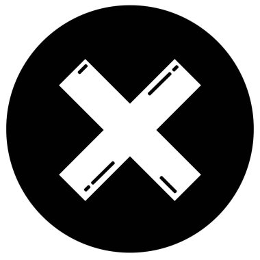 Çapraz simgesini iptal