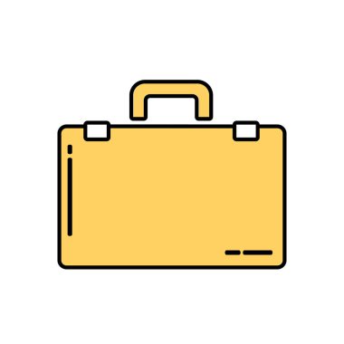 Evrak Çantası Düz Simgesi