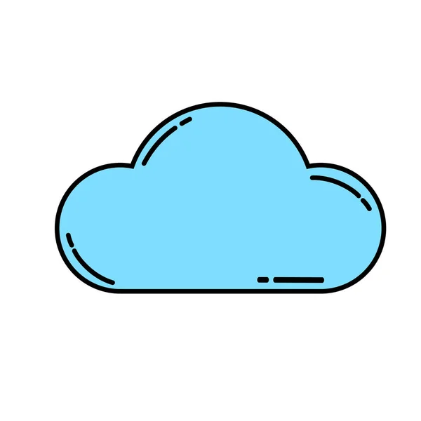 Clima nublado icono — Vector de stock