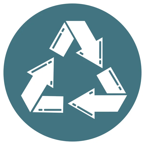 Reciclar icono de signo — Archivo Imágenes Vectoriales