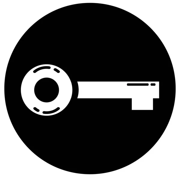 Key flat icon — Stock Vector