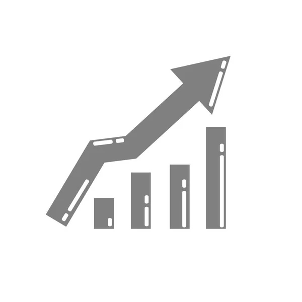 Icono gráfico de negocios — Archivo Imágenes Vectoriales