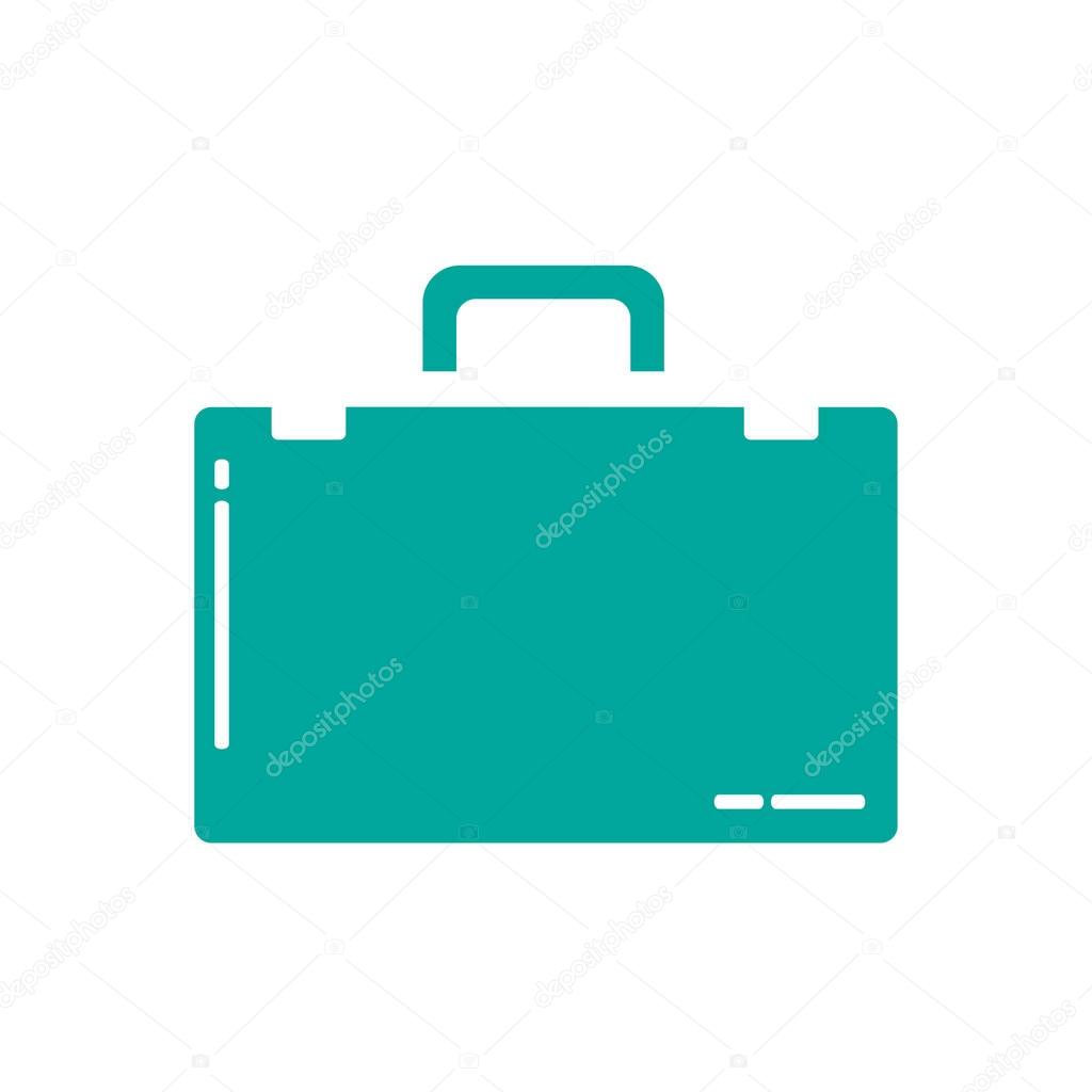 Briefcase flat icon