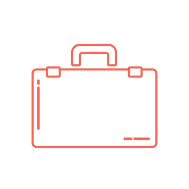 Evrak Çantası Düz Simgesi