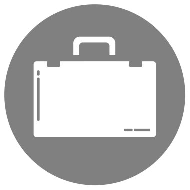 Evrak Çantası Düz Simgesi