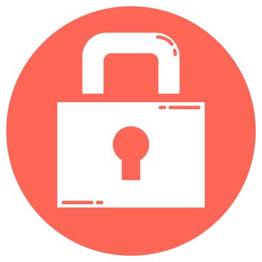 Kapalı asma kilit simgesi