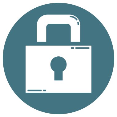 Kapalı asma kilit simgesi