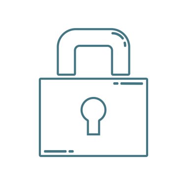 Kapalı asma kilit simgesi