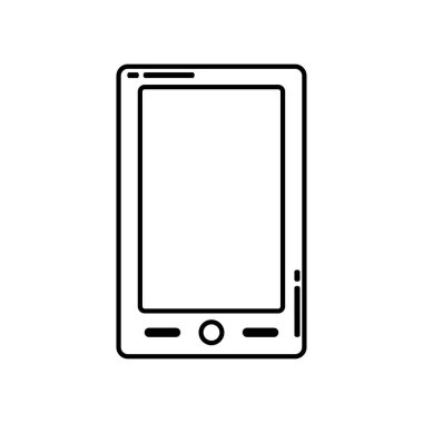 E-kitap düz simgesi