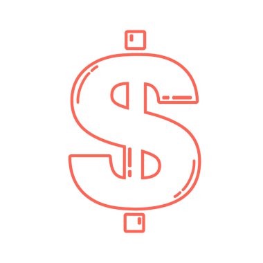 Dollar sign icon clipart