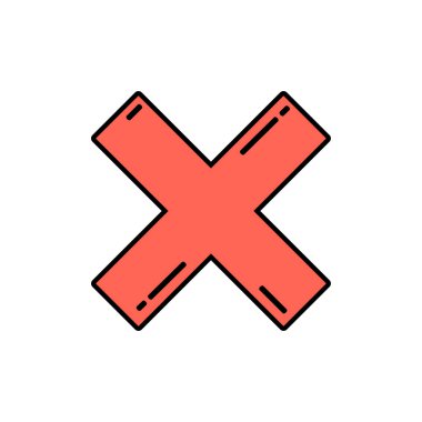 Çapraz simgesini iptal