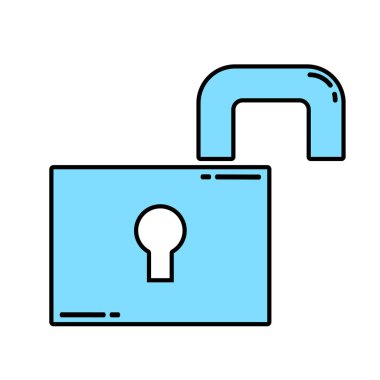 asma kilit simgesini açın.