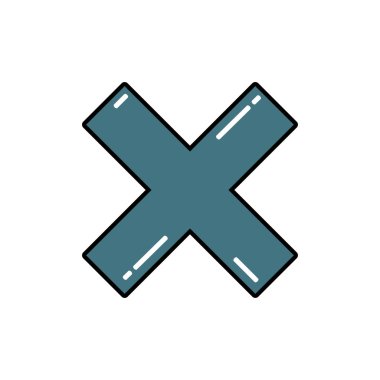 Çapraz simgesini iptal