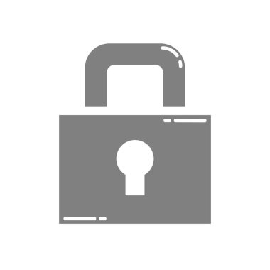 Kapalı asma kilit simgesi