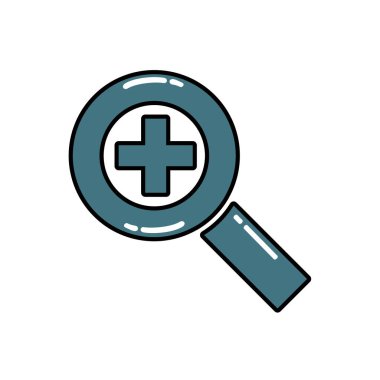 Yakınlaştır basit simgesini