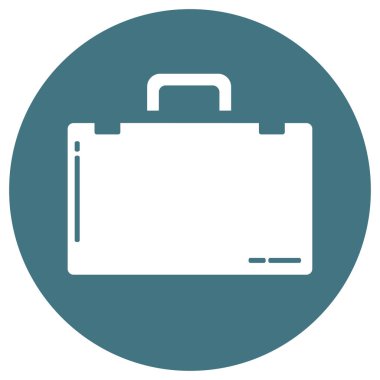 Evrak Çantası Düz Simgesi