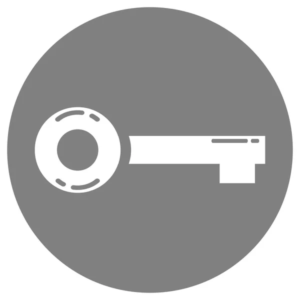 Platte sleutelpictogram — Stockvector