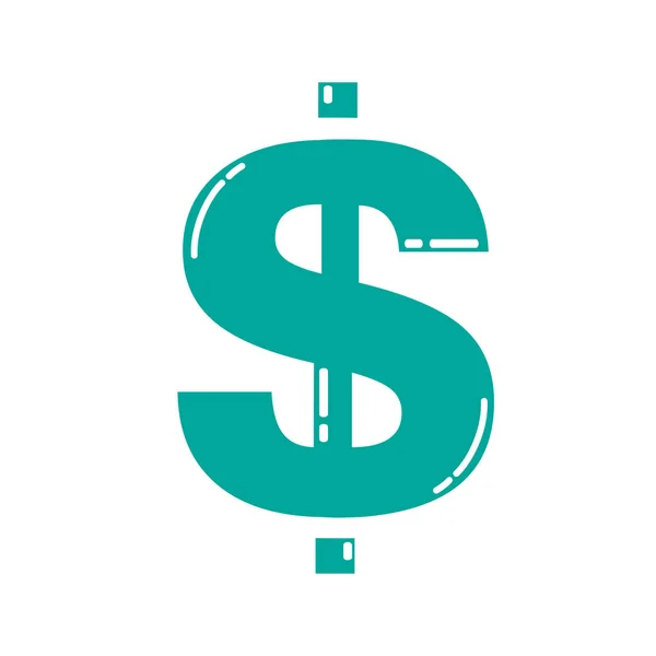 Dollarteken pictogram — Stockvector