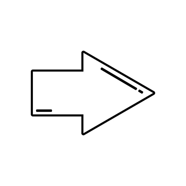 Símbolo flecha derecha — Vector de stock