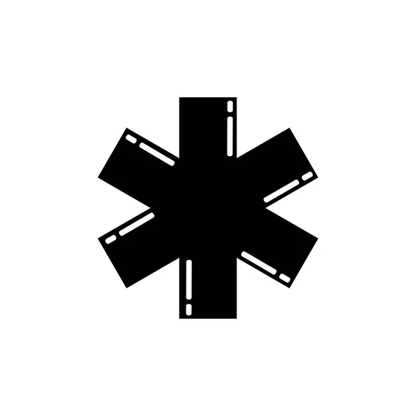 Icono de signo de ambulancia — Vector de stock
