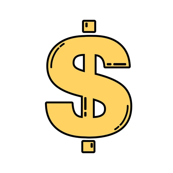 Dollartecken symbolen — Stock vektor