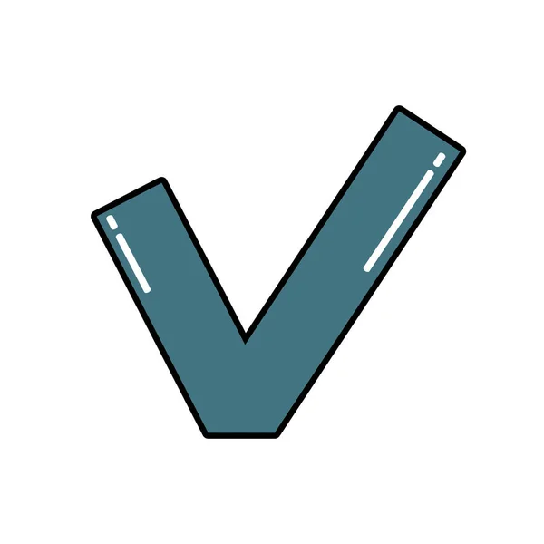 Marca de verificación icono — Archivo Imágenes Vectoriales